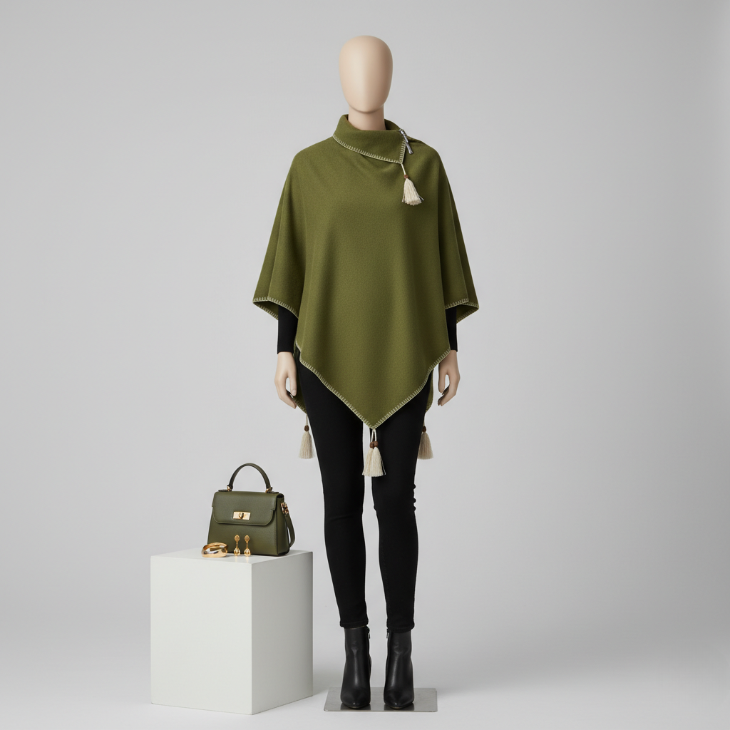 Poncho Élégance Urbaine