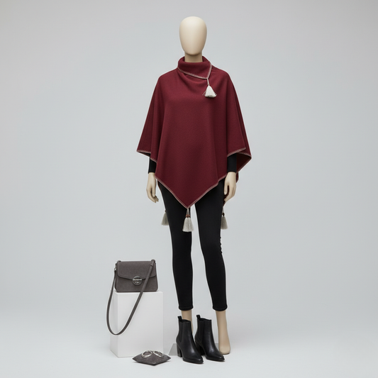 Poncho Élégance Urbaine