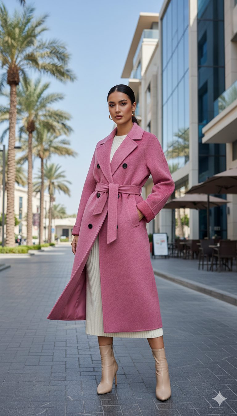 Manteau Rose de Charme